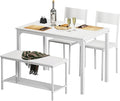 soges 4 Pieces Dining Table Set, 43.3 inch Kitchen Table Set by soges