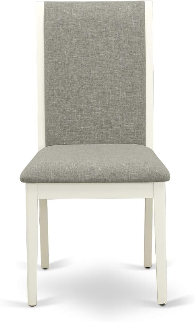 East West Furniture ANLA5-LWH-06 5 Piece Dining Room Furniture Set Includes a - Image 5