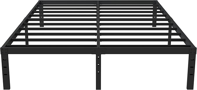 16 Inch King Bed Frame Heavy Duty Metal Platform King Size Bed Frames by Upcanso