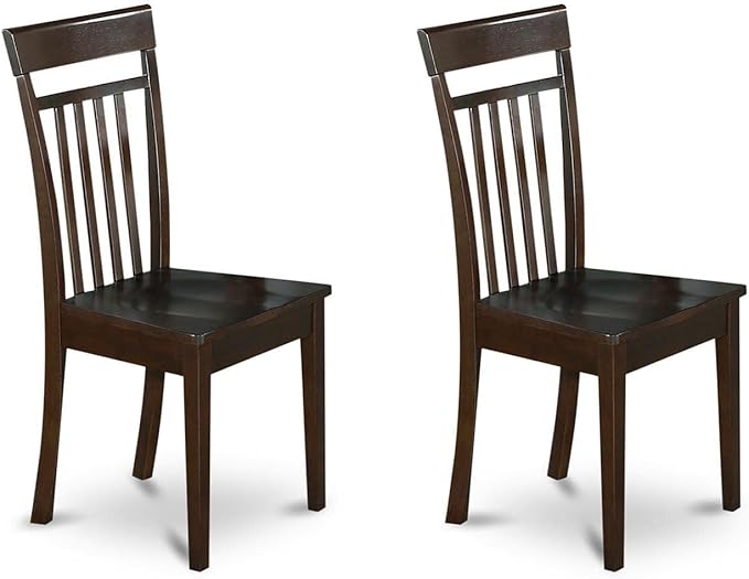 East West Furniture ANCA3-CAP-W 3 Piece Dining Table Set - Image 5