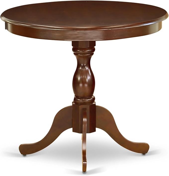 East West Furniture AMDA3-MAH-W 3 Piece Dining Table Set - Image 5