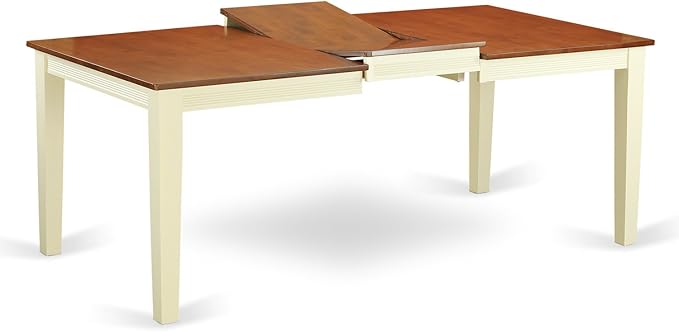 East West Furniture QUNI9-WHI-W 9 Piece Dining Set Includes a Rectangle Dining - Image 4