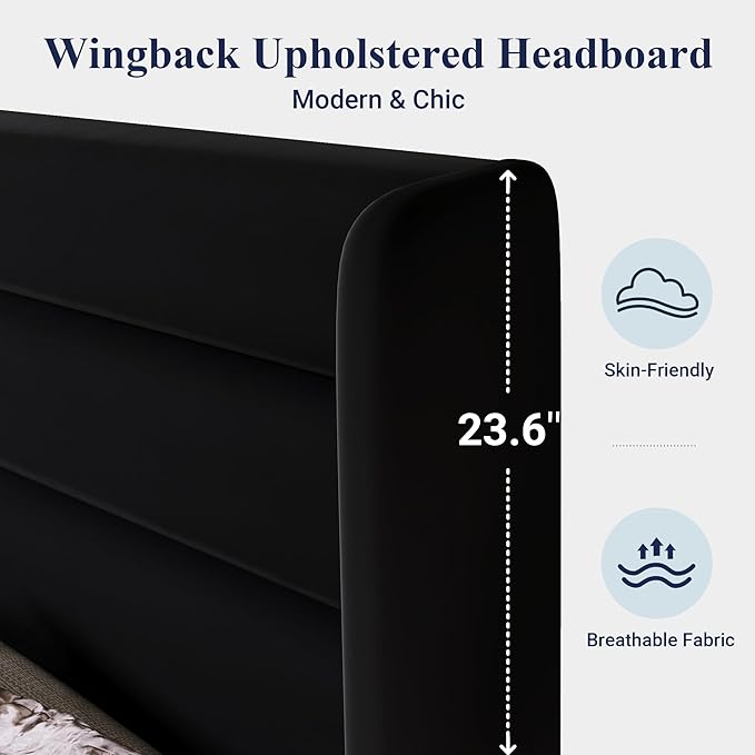 Allewie Queen Size Platform Bed Frame - Image 4