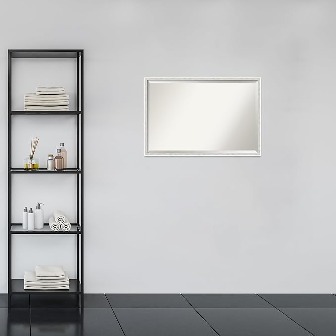 Amanti Art White Bathroom Mirror - Image 5