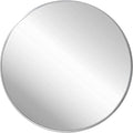 FrameWorks 20" Deluxe Contemporary Silver Circular Aluminum Mirror by FrameWorks