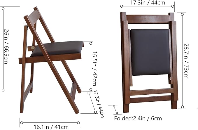 Walnut Drop Leaf Folding Dining Table - Image 3