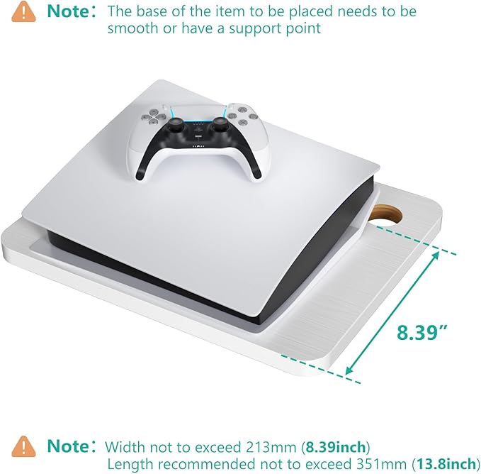 WALI Floating TV Shelves for Wall, Projector Shelf Holds Up to 22lbs, Wooden - Image 5