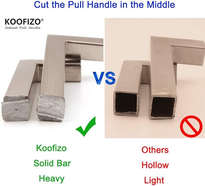 KOOFIZO Solid Square Bar Cabinet Handle - Image 6
