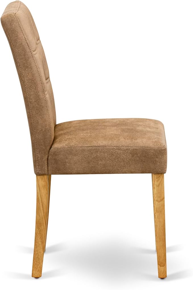 East West Furniture ANAS3-OAK-28 3 Piece Modern Dining Set consists A Dining - Image 7