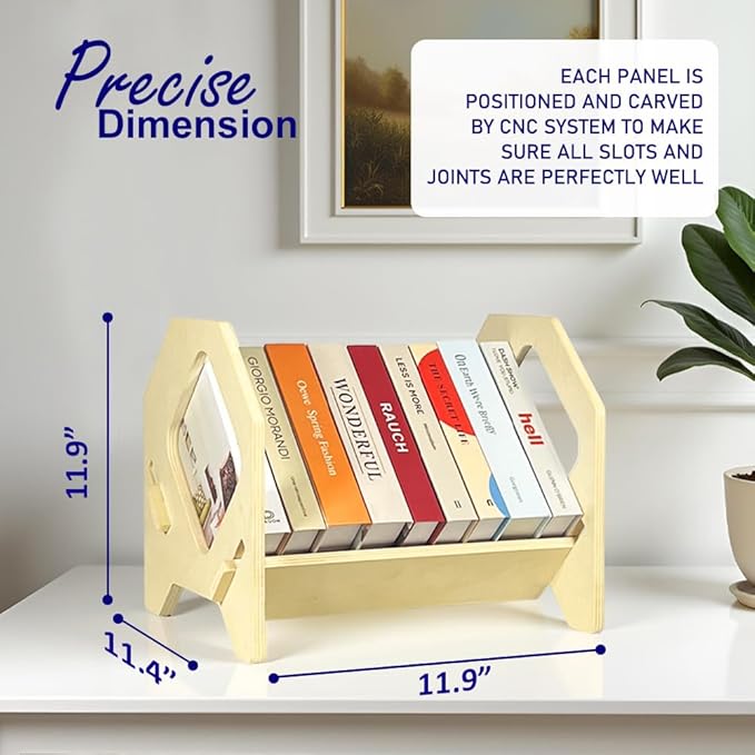 Desktop Bookshelf, Stackable Book Organizer - Image 2