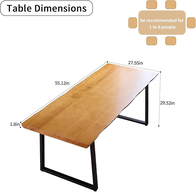 Modern Solid Wood Executive Desk – Spacious and Minimalist Home Office - Image 3