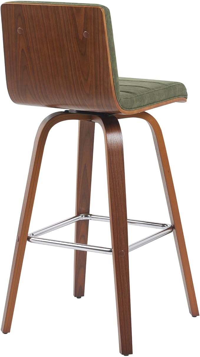 Armen Living Vienna Modern Swivel 30" Bar Height Barstool - Image 4