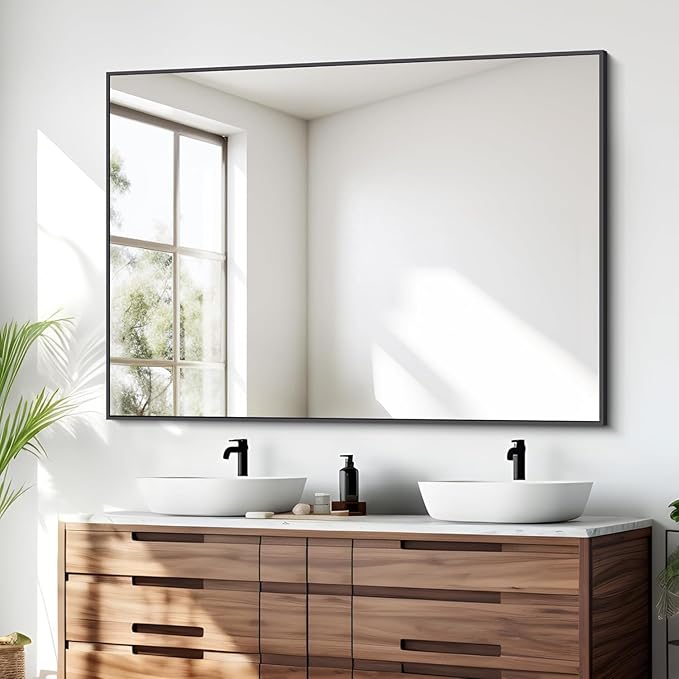 BONEWEI Bathroom Mirror, 36x48 inch Large Wall Mirror by BONEWEI