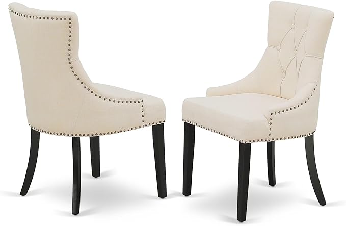 East West Furniture V696FR102-6 6 Piece Dining Set Contains a Rectangle Dining - Image 4