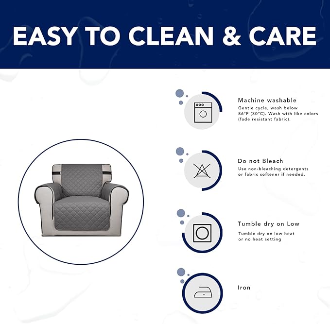 PureFit Reversible Sofa Couch Cover Water Resistant Couch Covers - Image 7