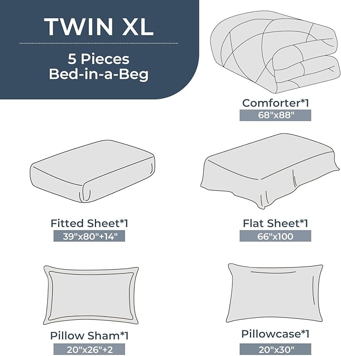 HEVUMYI Twin-XL Comforter Set - Image 8