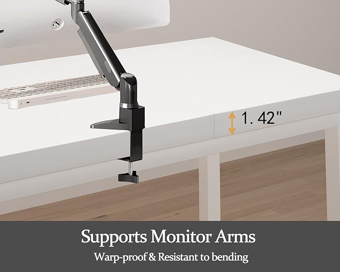 63 Inch Home Office Desk, Modern Desk - Image 4