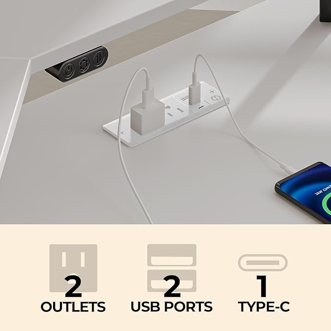 Rolanstar L Shaped Gaming Desk - Image 6