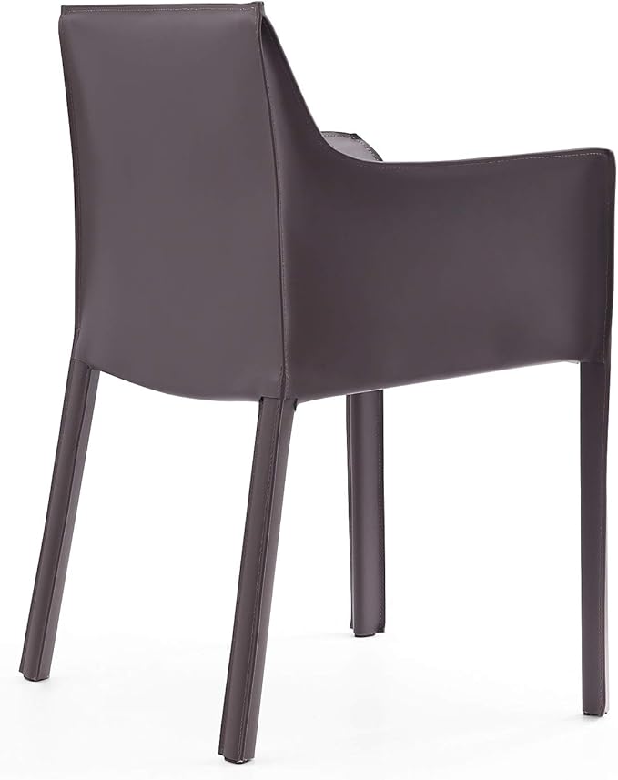 Manhattan Comfort Paris 8-Piece Leather Dining Chair and Armchair Set, - Image 7