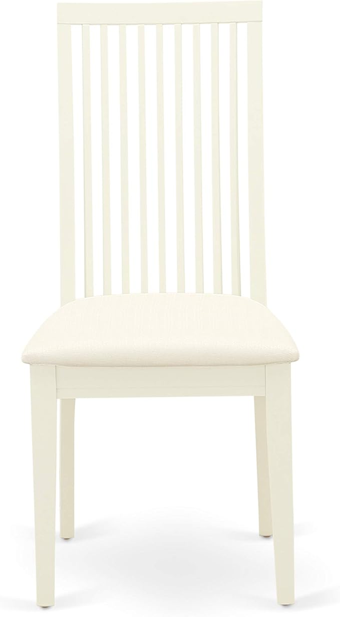 East West Furniture WEIP5-WHI-C 5 Piece Dining Room Table Set Includes a - Image 7