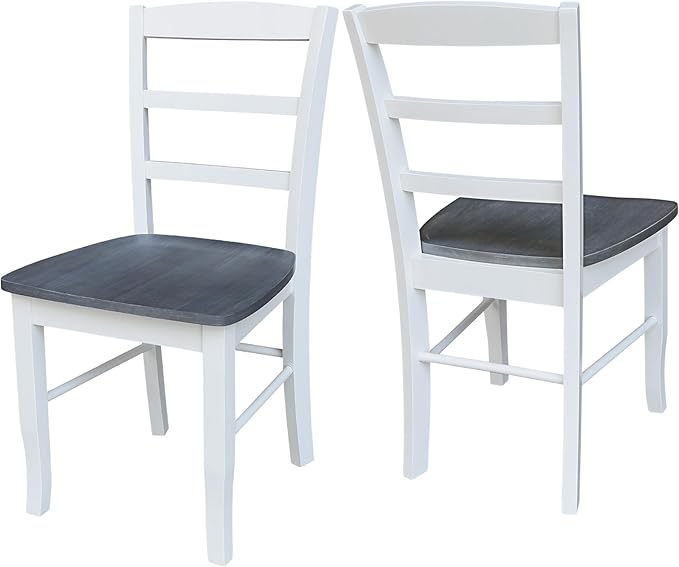 IC International Concepts Set of Two Madrid Ladderback Dining Chairs - Image 8