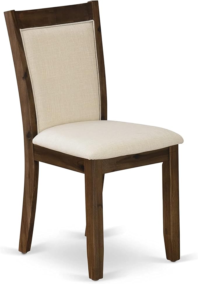 East West Furniture X727MZN32-6 6 Piece Kitchen Table Set Contains a Rectangle - Image 9