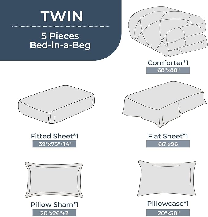 HEVUMYI Twin Comforter Set - Image 8