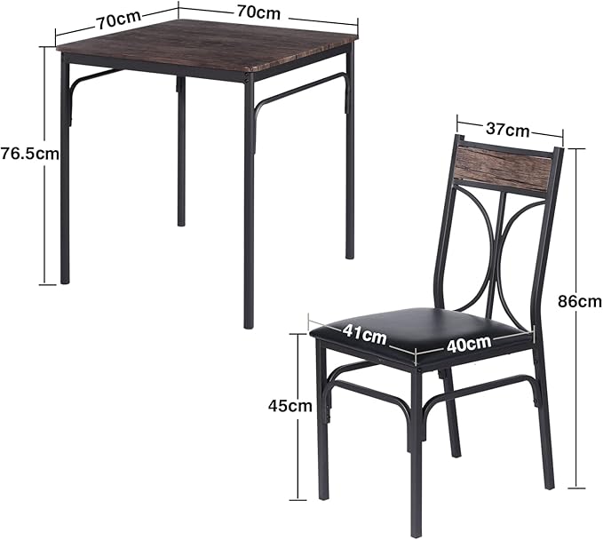 VECELO Kitchen Dining Room Table Set - Image 7