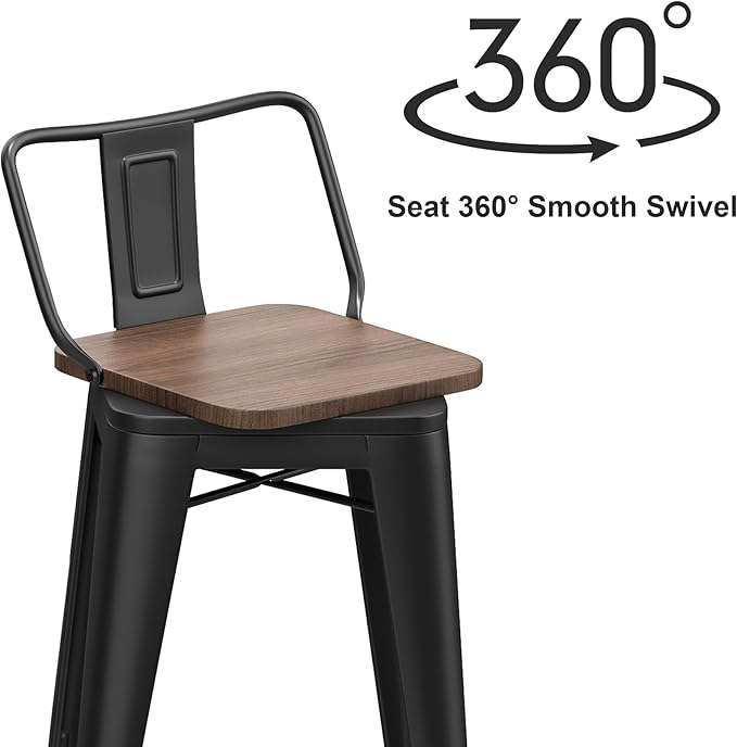 30 Inch Swivel Bar Stools Set of 4 - Image 8