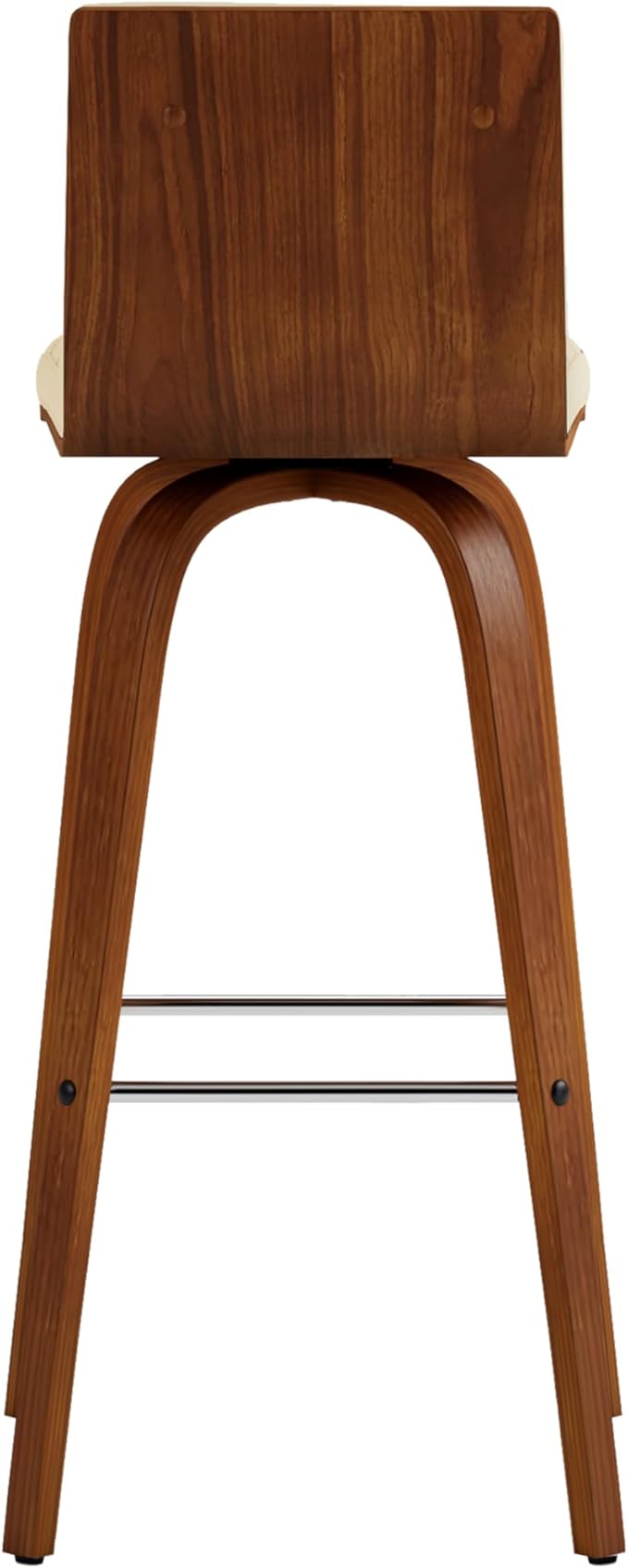 Vienna 30" Swivel Bar Stool in Walnut Wood Finish - Image 7