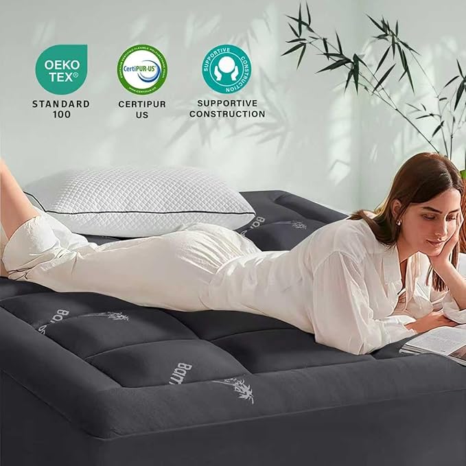 Anluoer Memory Foam Mattress Topper King - Image 5