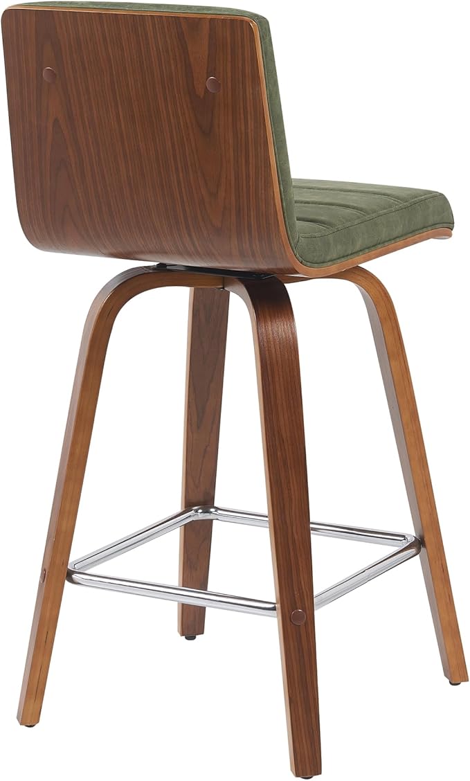 Armen Living Vienna Modern Swivel 26" Counter Height Barstool - Image 4