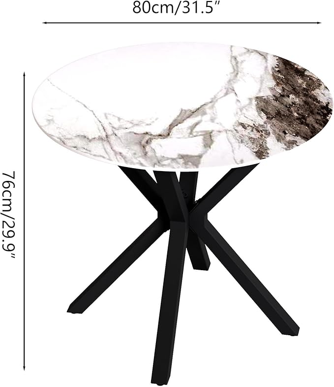 Round Marble Dining Table for 2-4 - Image 2