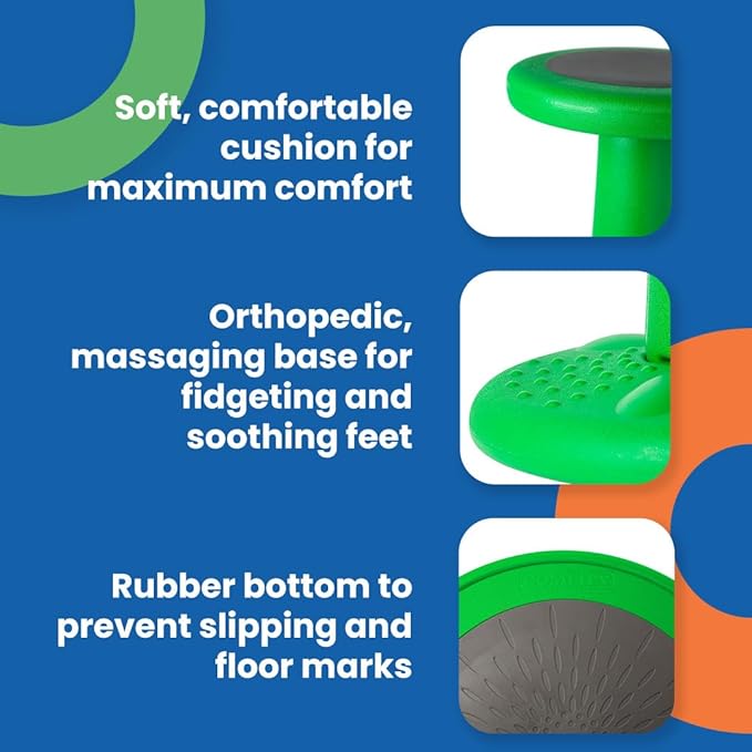 ActiveChairs Adjustable Wobble Stool, Flexible Classroom Seating, Improves Focus - Image 4