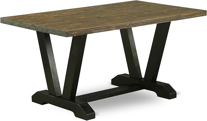 East West Furniture V676DR124-7 7 Piece Dining Room Table Set Consist of a - Image 3