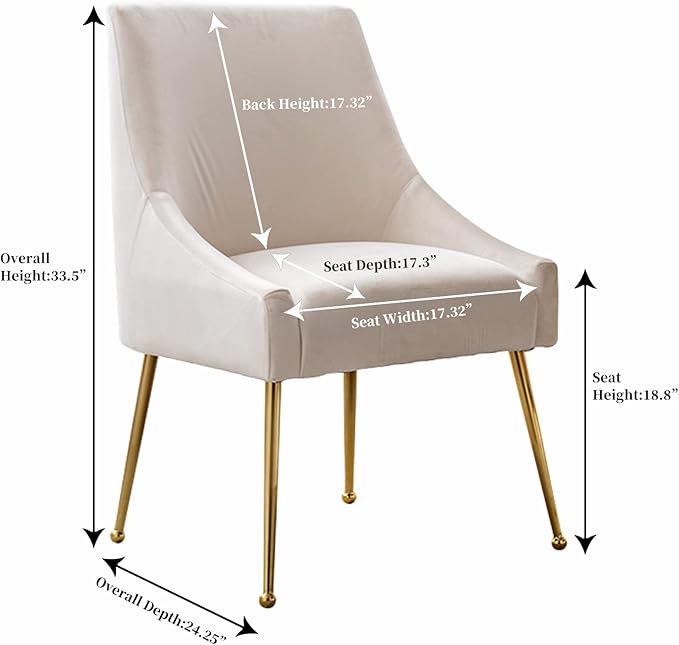 Modern Velvet Dining Chairs Set of 6, Contemporary Upholstered Furniture - Image 3