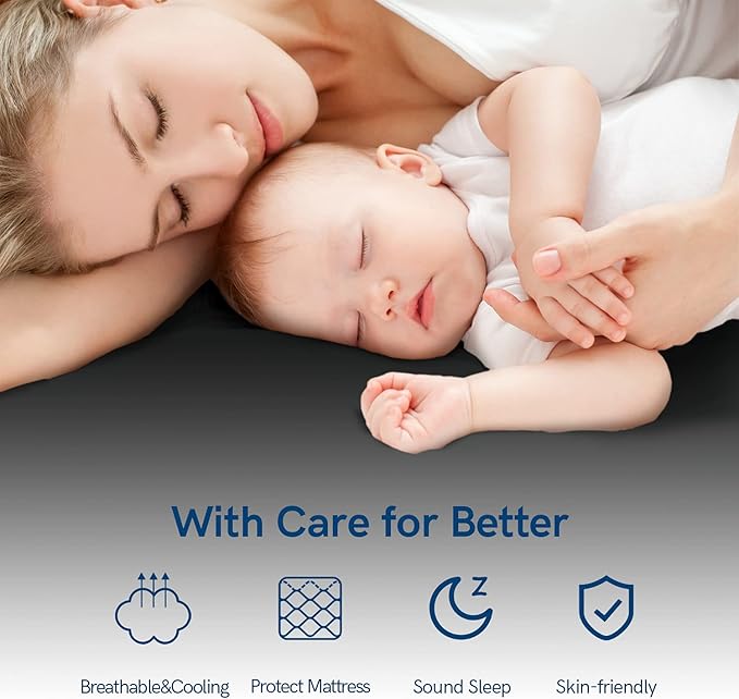 ELEMUSE Cal King Black Mattress Topper - Image 7