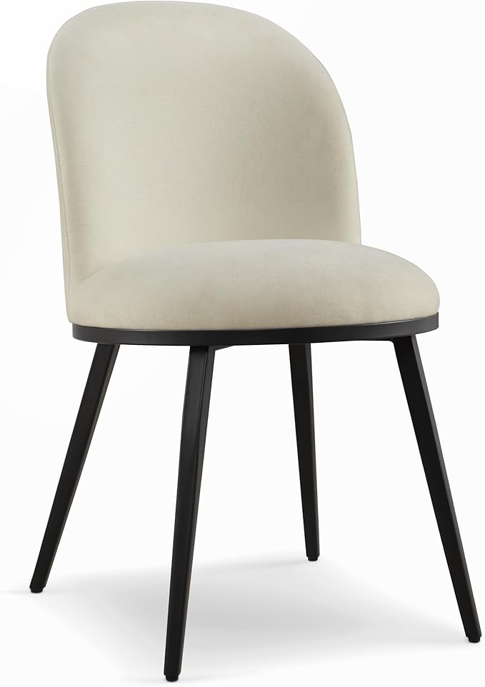 Dining Chairs Set of 2, Fabric Upholstered Dining Room Chairs - Image 8