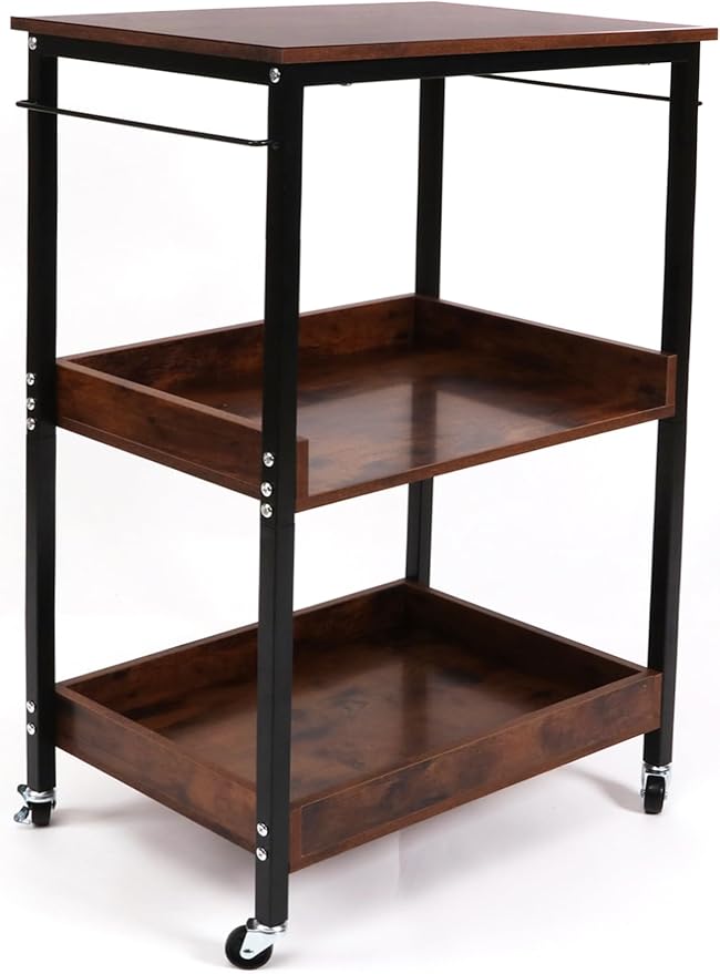 3-Tier Rolling Utility Cart by WAYTOSUC