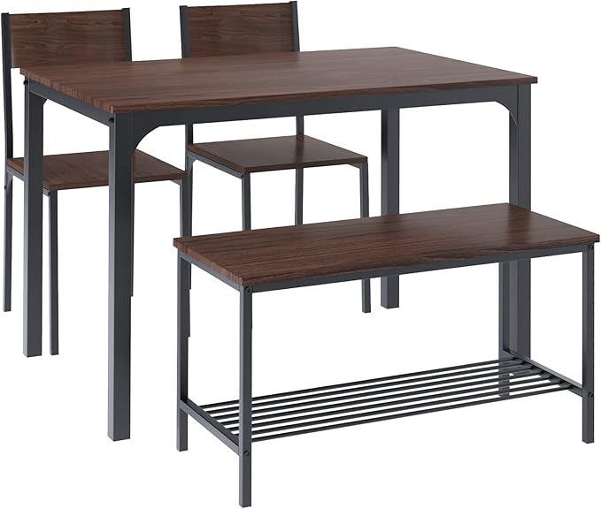 SogesHome Kitchen Table Set for 4, Compact Dining Table Chair Set - Image 3
