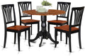 East West Furniture DLAV5-BCH-W 5 Piece Dinette Set by EastWestFurniture