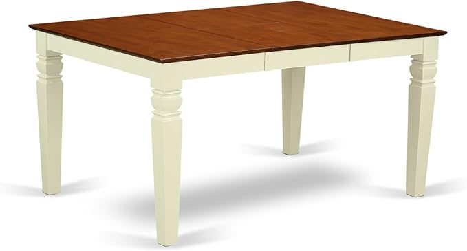 East West Furniture WEIP7-BMK-W 7 Piece Dining Set Consist of a Rectangle - Image 5