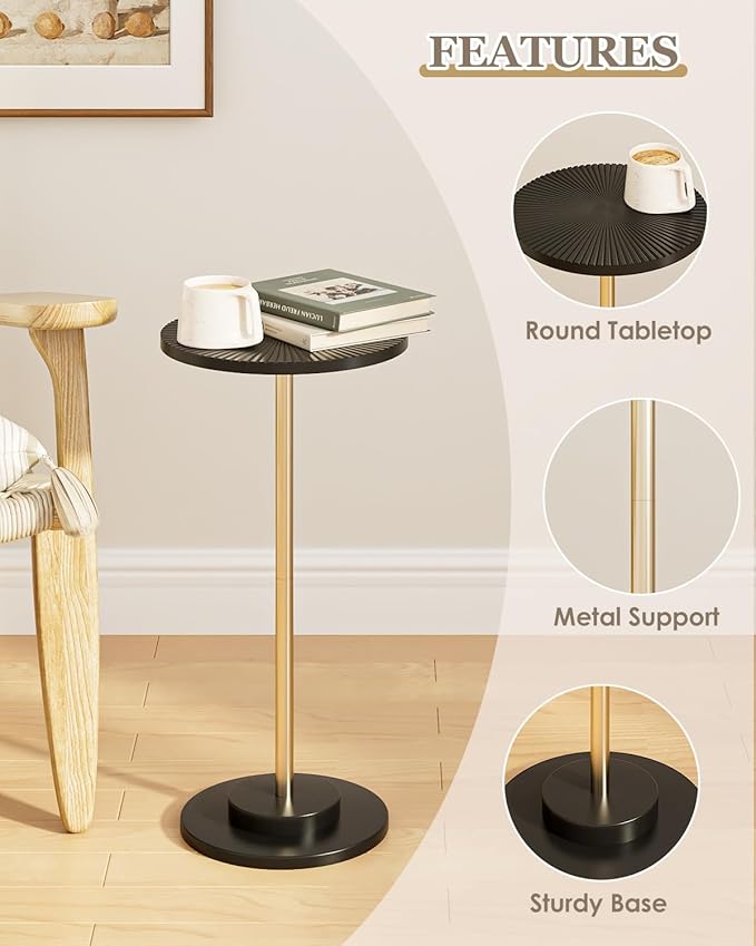 Round Side Table, Small Drink Table - Image 5