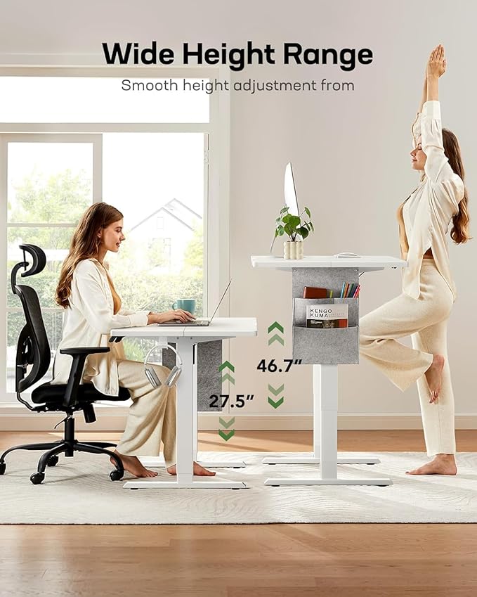 HUANUO Electric Standing Desk, 40 x 24 Inch Height Adjustable Computer Desk - Image 8