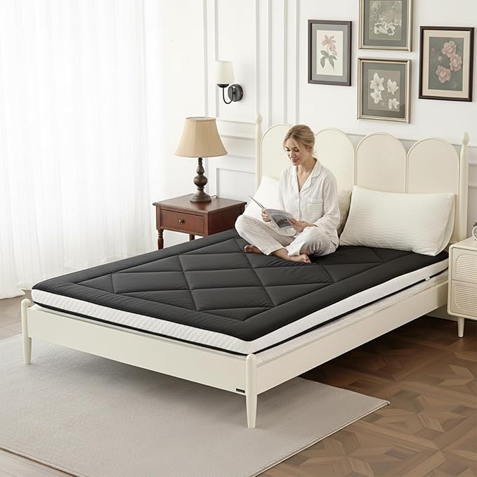 Welnow Japanese Futon Floor Mattress, Thick Twin Size Tatami Mat Portable & by LifeGetsBetterWithWelnow