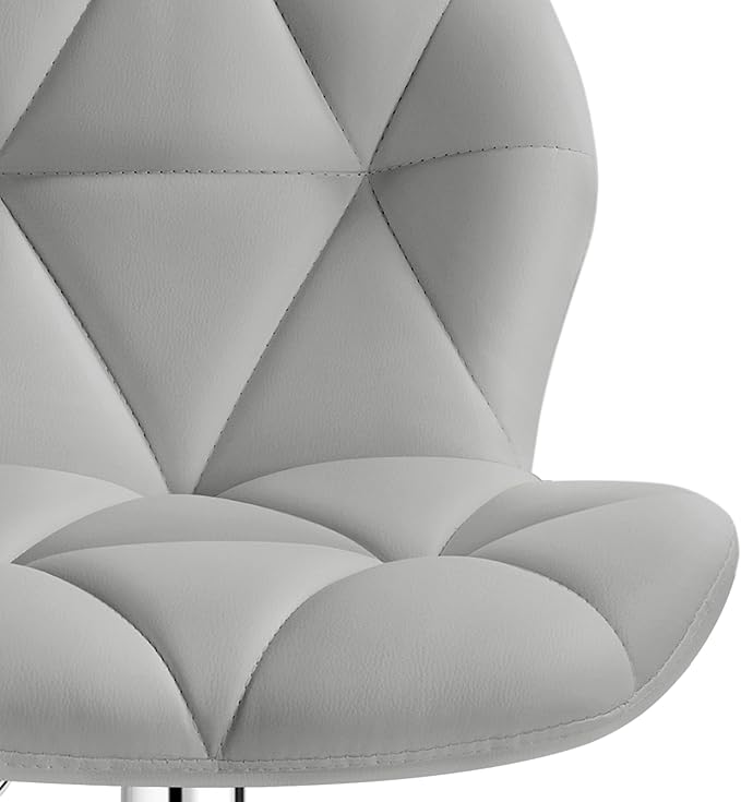 Yaheetech Bar Stools Set of 4, PU Leather Swivel Barstools, Height Adjustable - Image 8