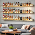 78.7in Wall-Mounted Metal Wine Rack by Dawselod