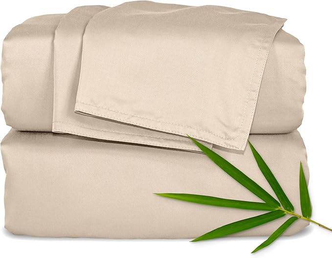 Twin Sheets by Pure Bamboo, Genuine 100% Organic Viscose Derived from Bamboo by PureBamboo