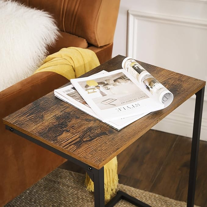 VASAGLE C Shape End Table, Small Coffee Table - Image 8