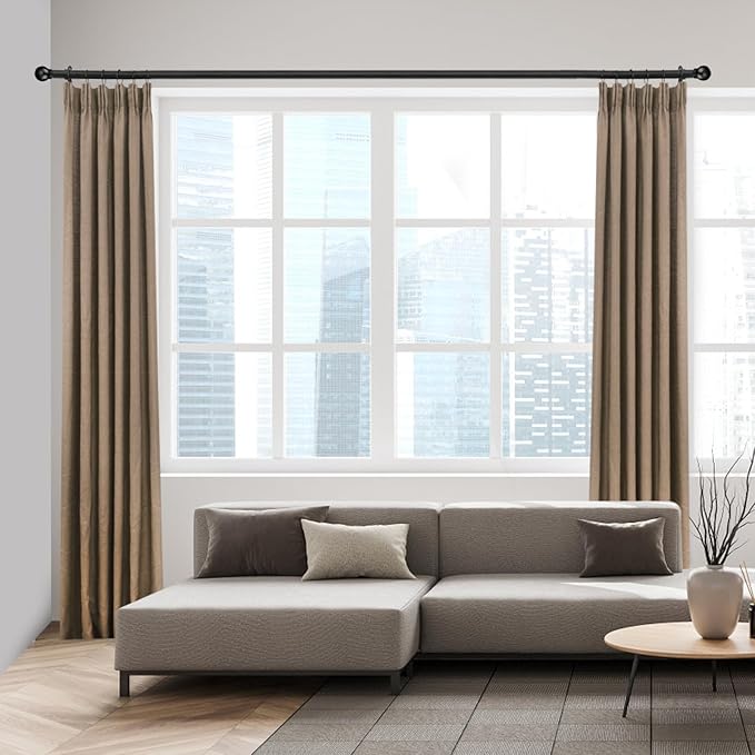 Curtain Rods for Windows 16 to 120 Inches, Curtain Rod Max Adjustable Length of - Image 7